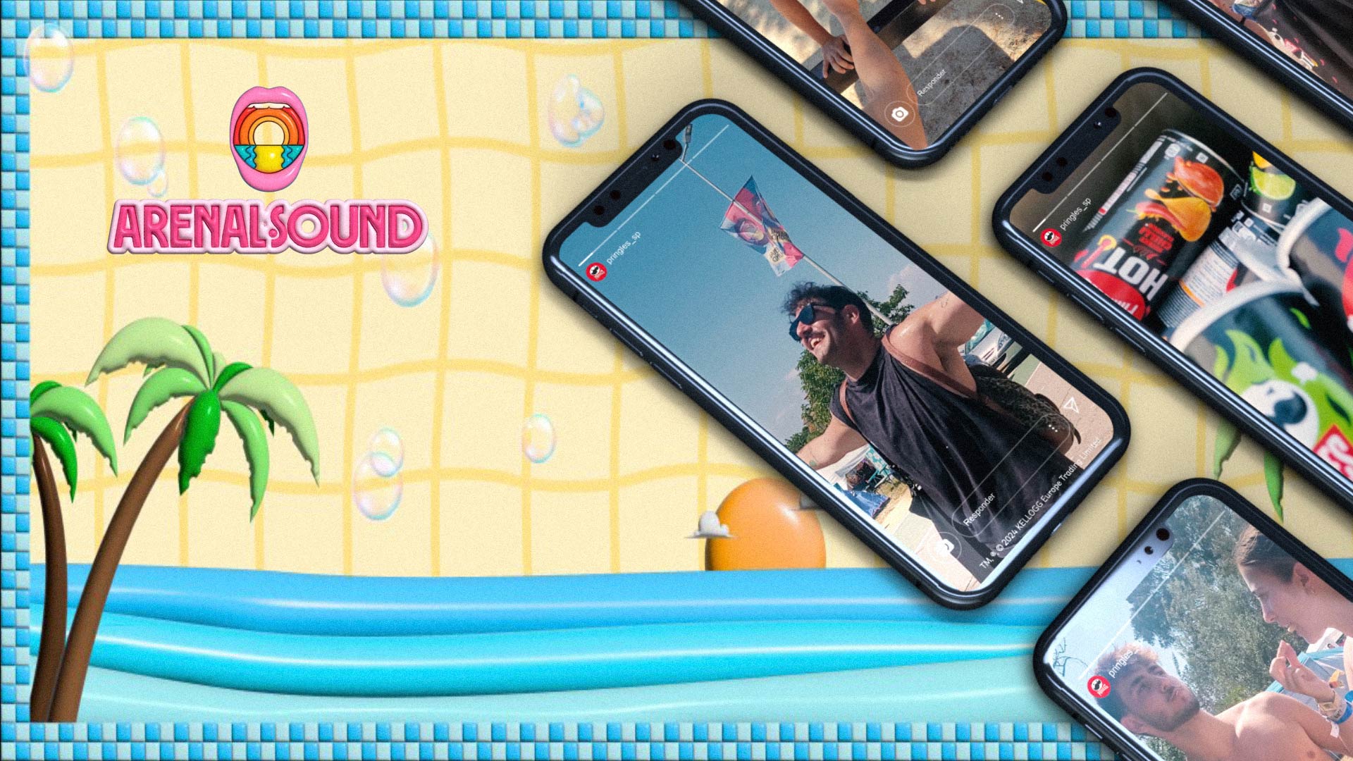 Campaña lanzamiento Pringles Hot por b!Hub en el Arenal Sound